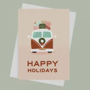 Vintage Van Holiday Card