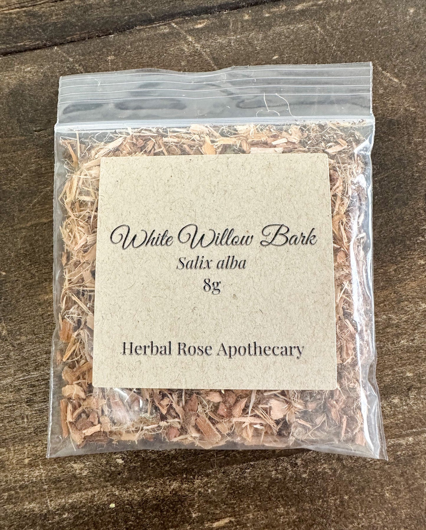 🌿 Dried White Willow Bark (Salix alba)